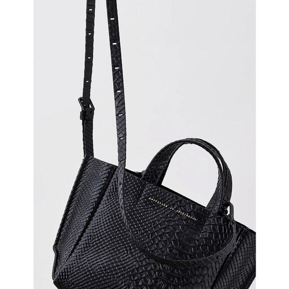 Ampersand as Apostrophe Micro-Tote / Black Python NWT - Picture 2 of 5